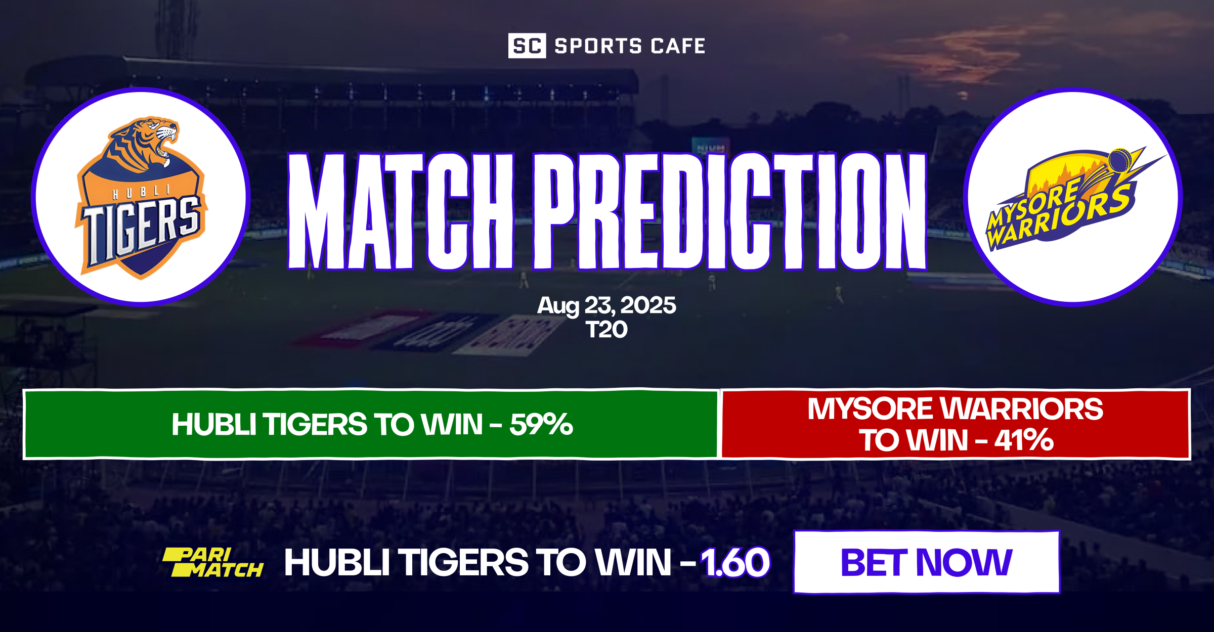 Hubli Tigers vs Mysore Warriors